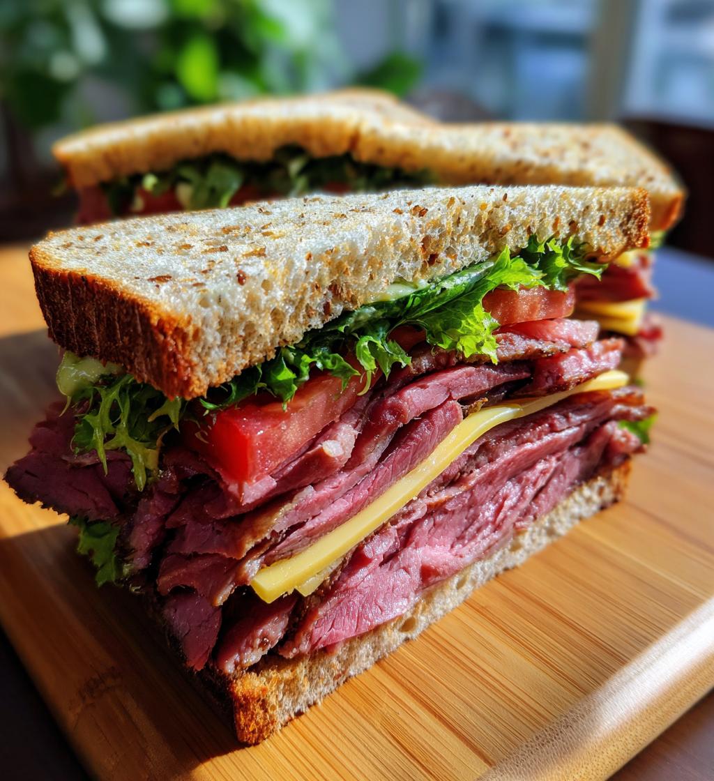 deli roast beef sandwich