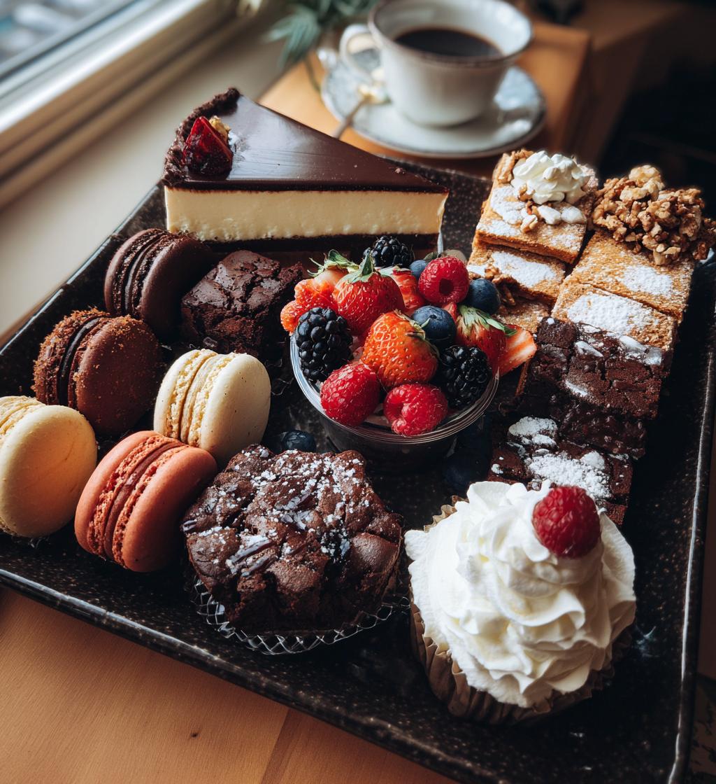dessert platter