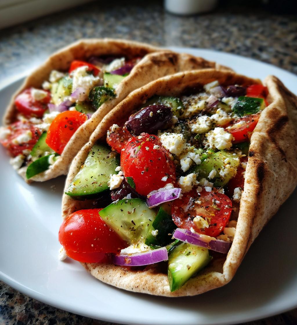 greek salad pita pockets