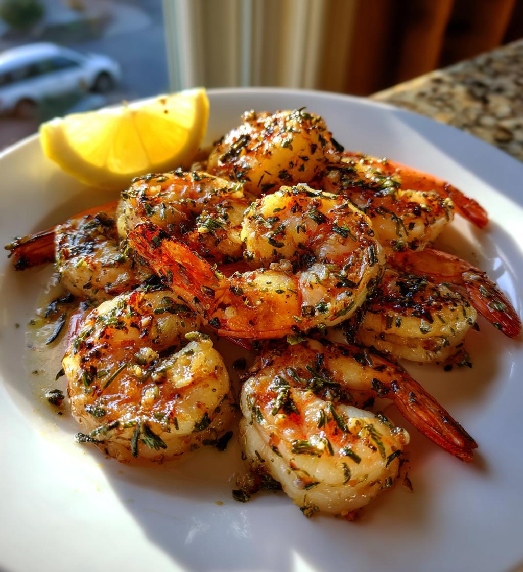 grilled rosemary shrimp