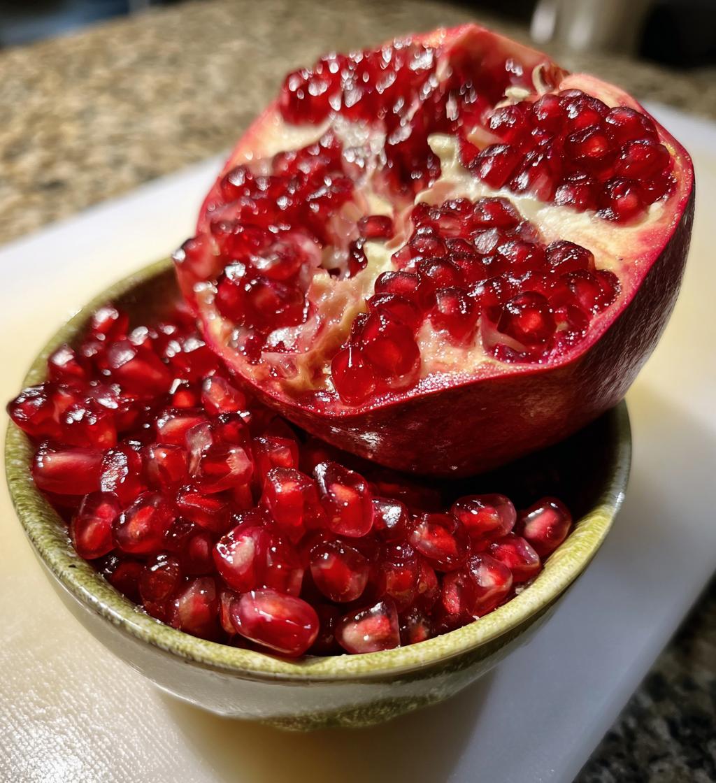 how to cut a pomegranate