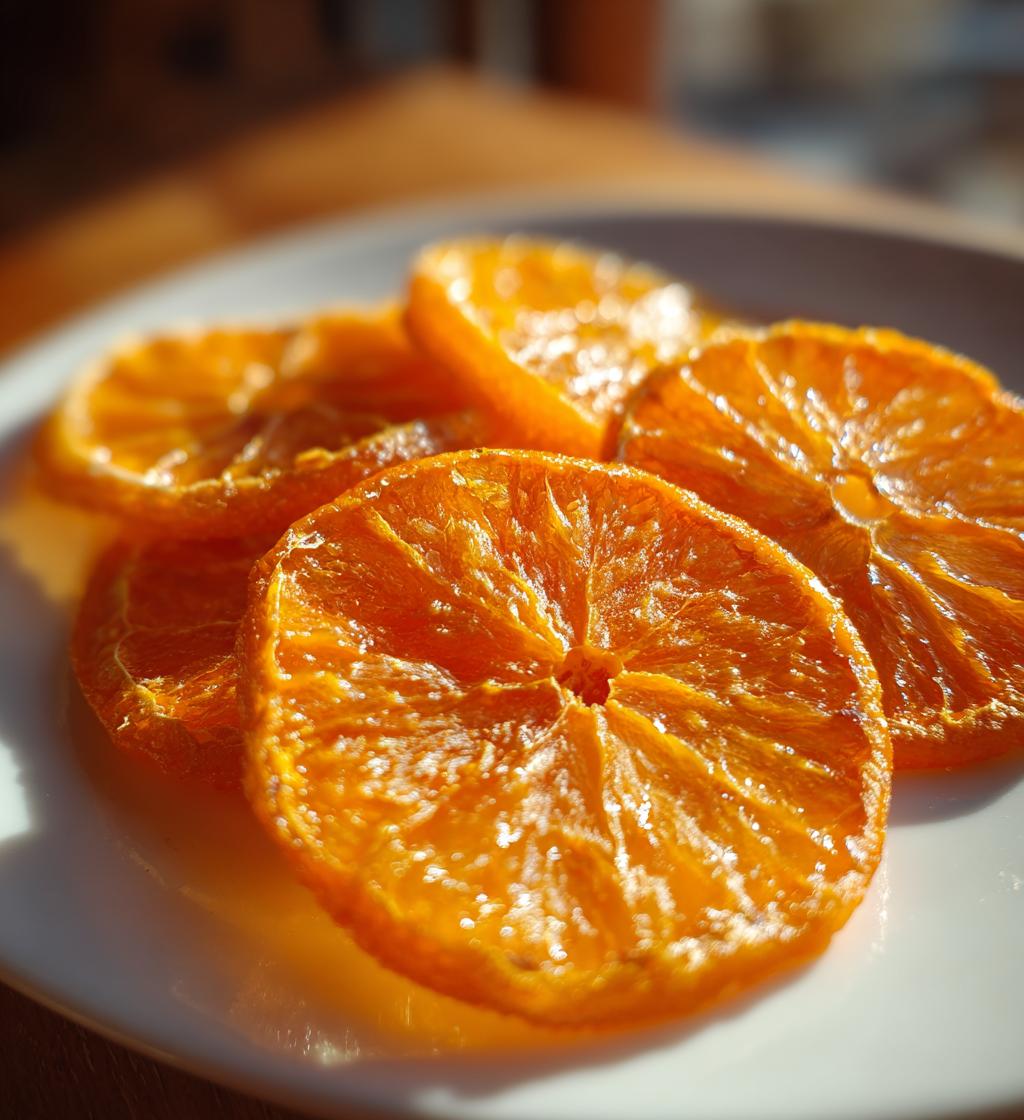 how to dry orange slices