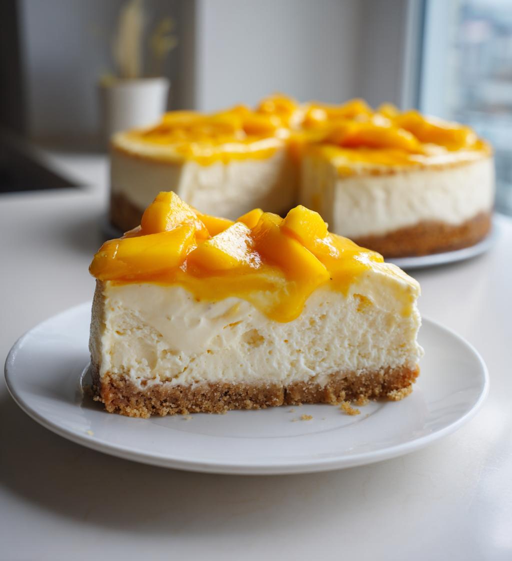mango cheesecake
