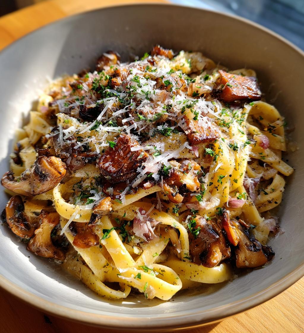mushroom rigatoni