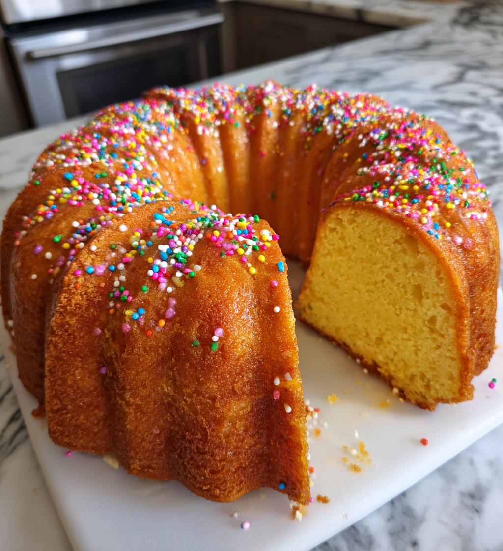 new years bundt cake