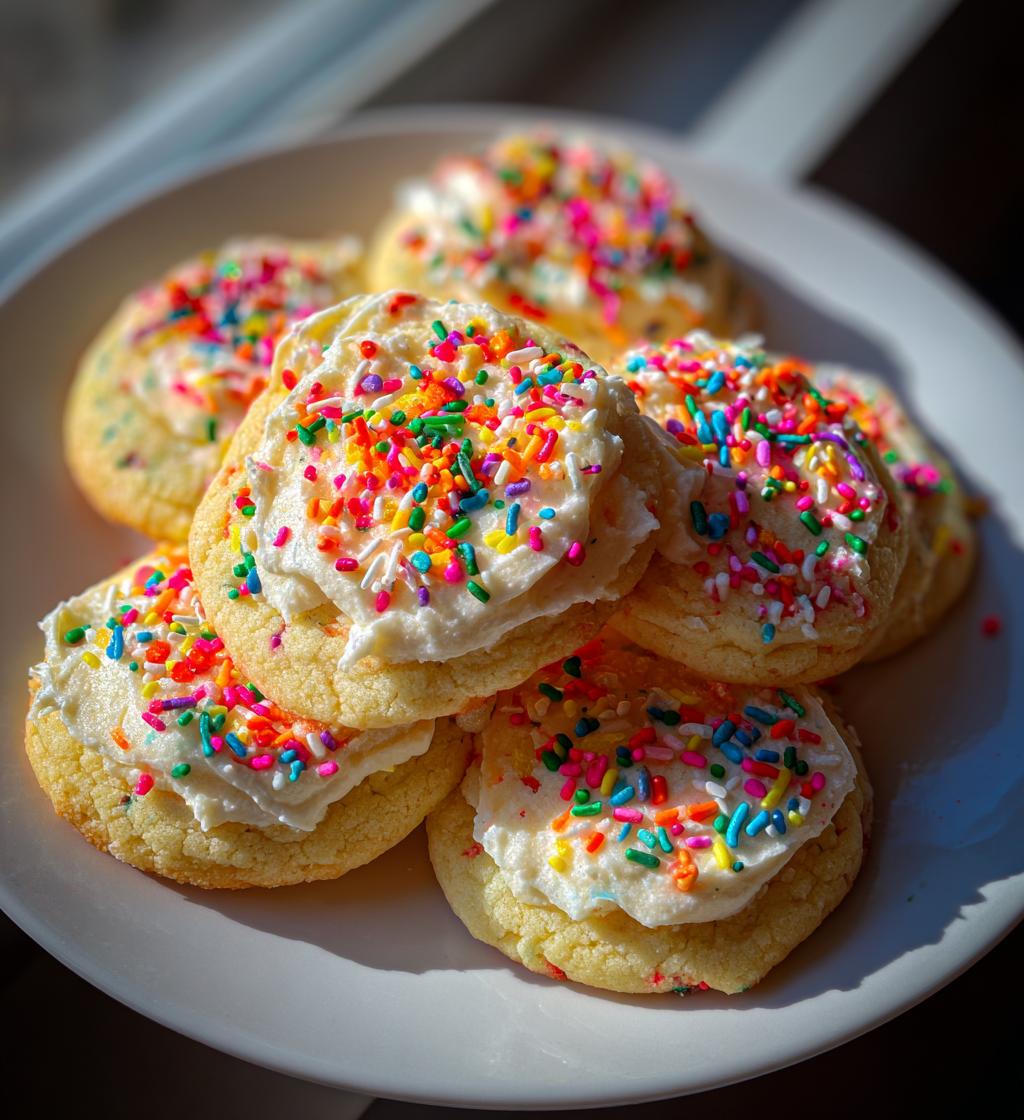new years buttercream cookies
