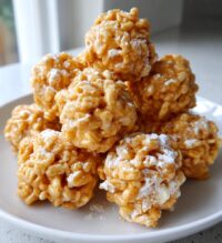 peanut butter balls with rice krispies