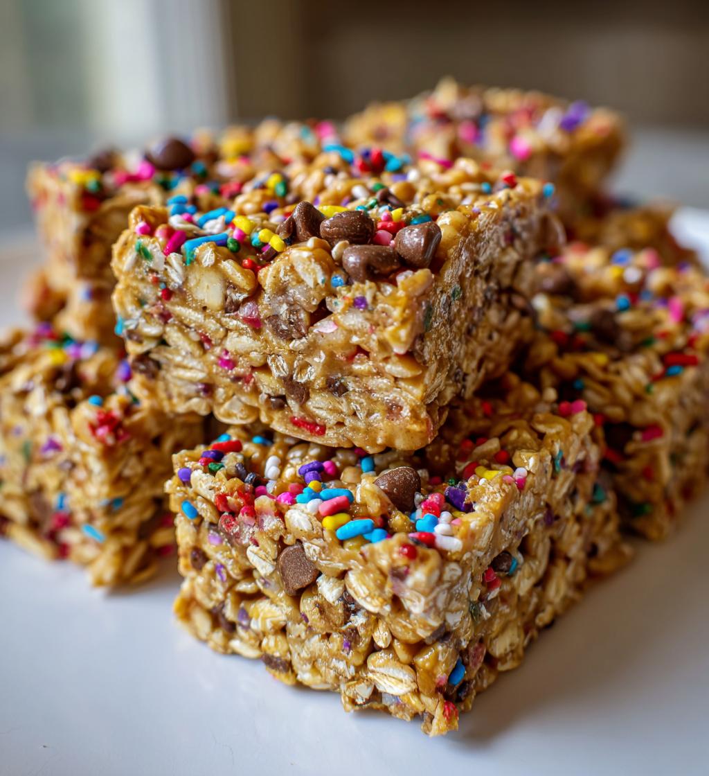 peanut butter confetti squares