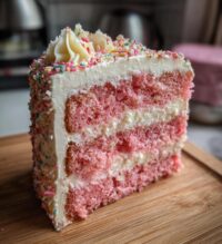 pink christmas cake