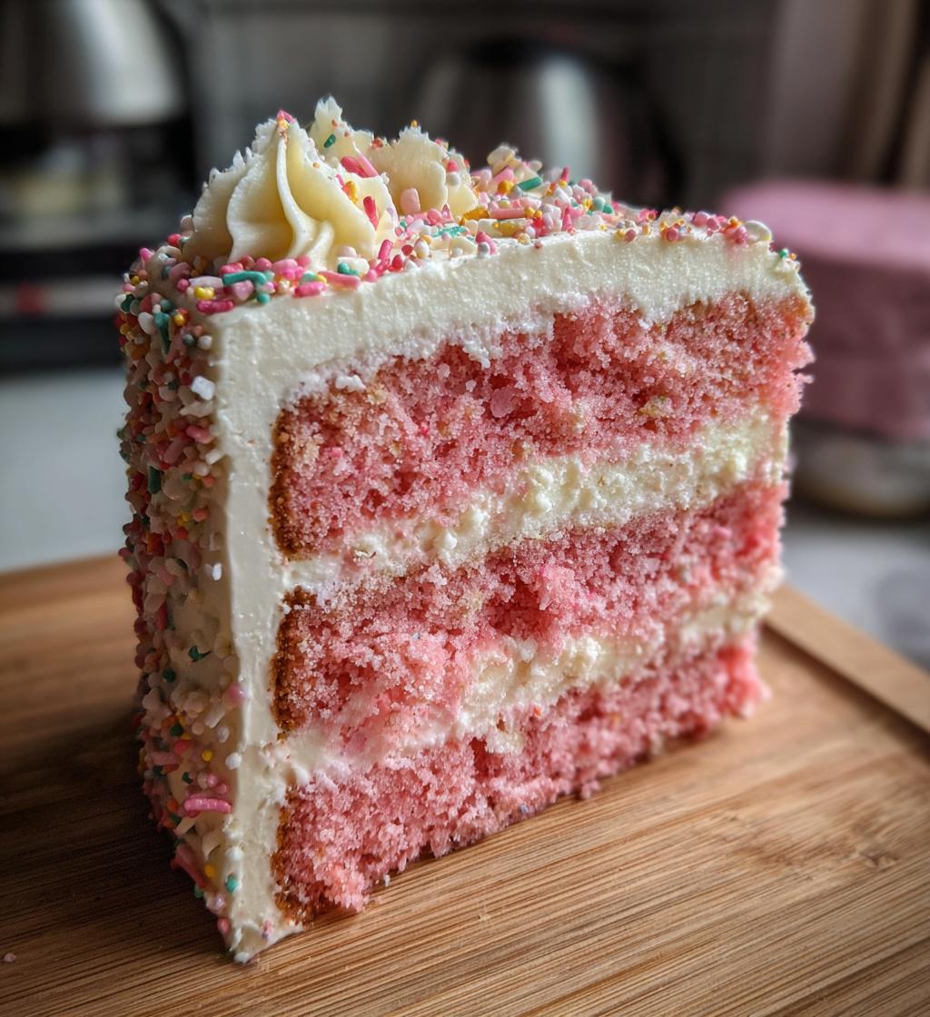 pink christmas cake