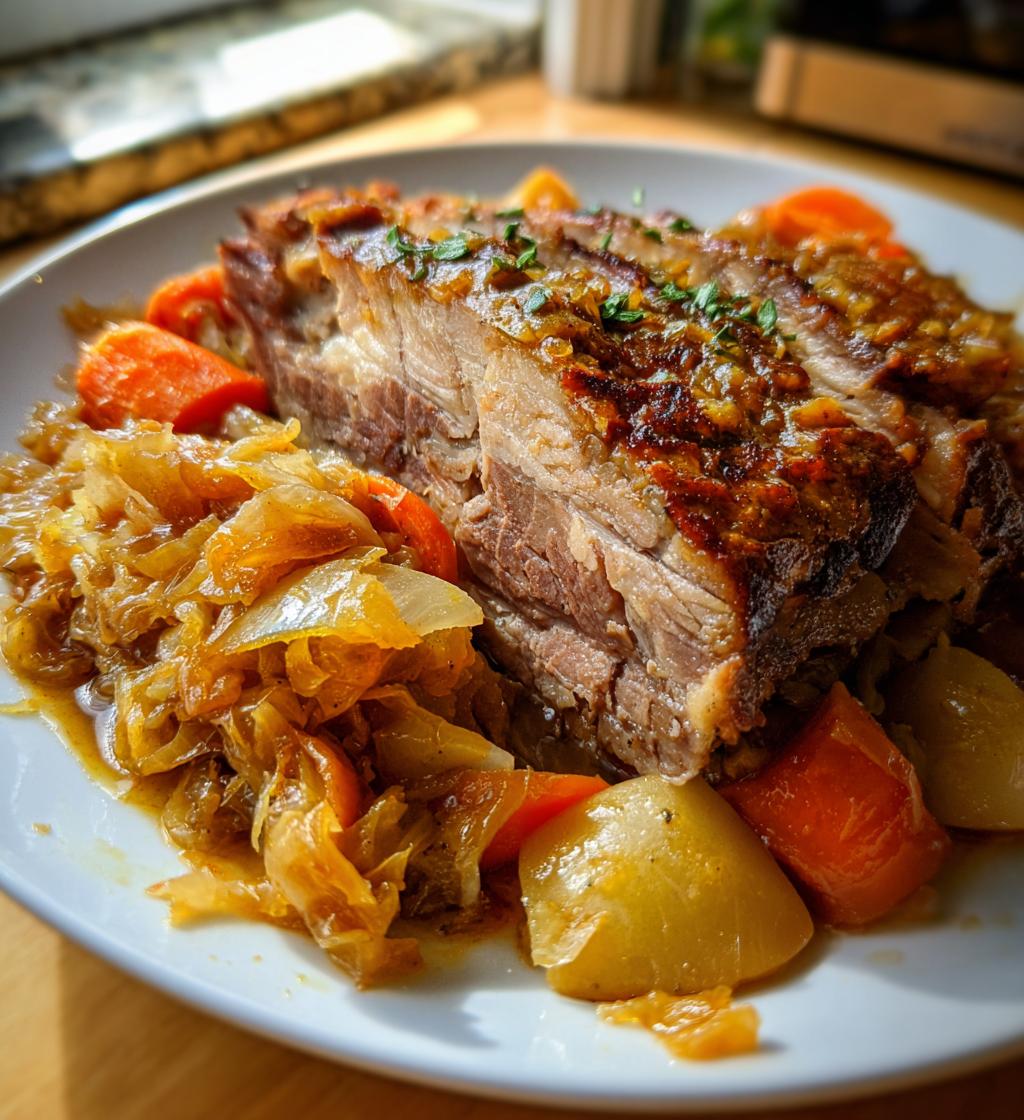 pork and sauerkraut crockpot