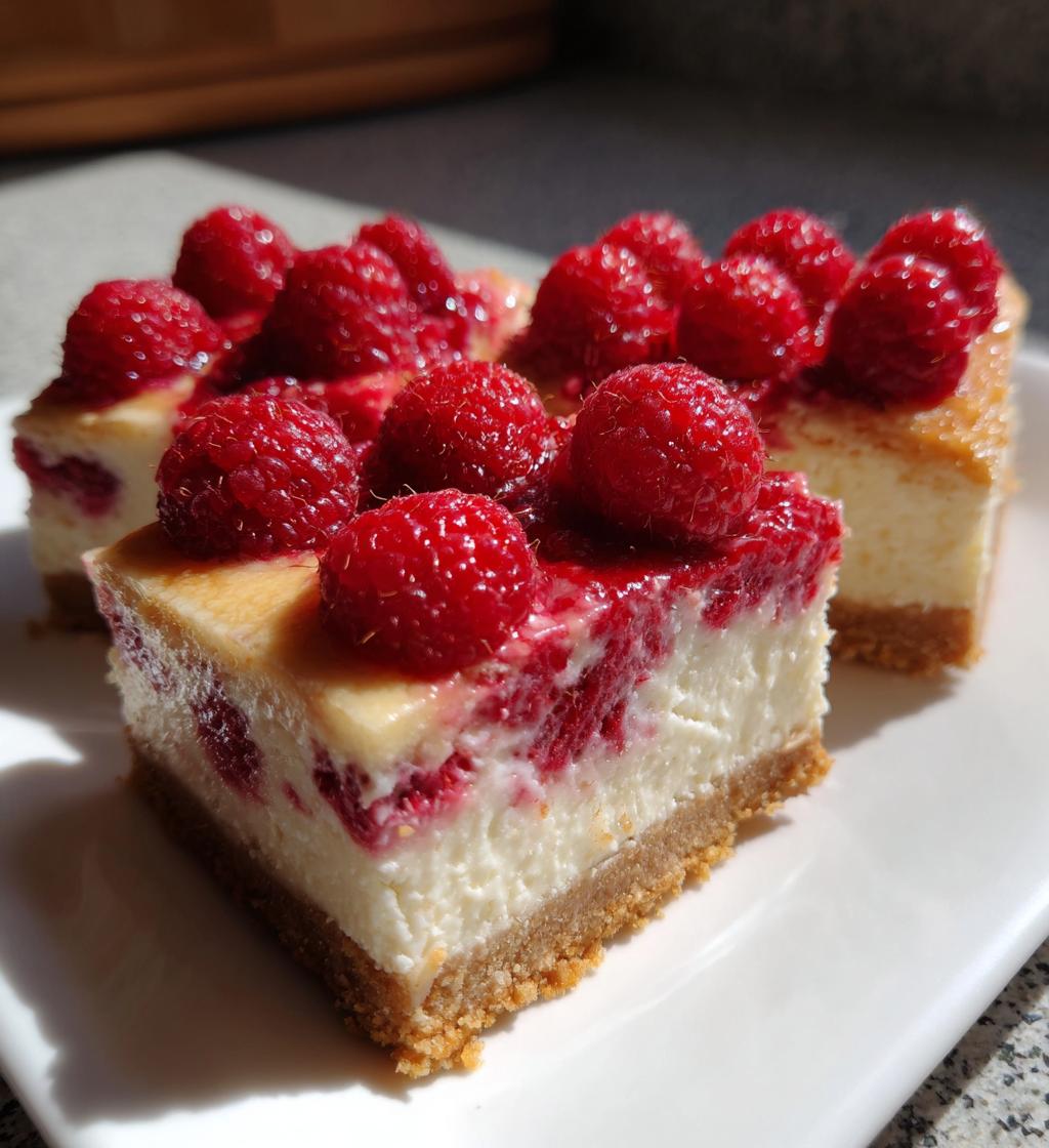 raspberry cheesecake bars