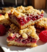 raspberry crumble bars