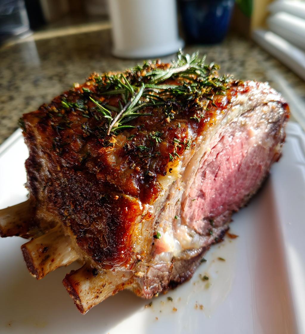 rib roast recipe bone in oven