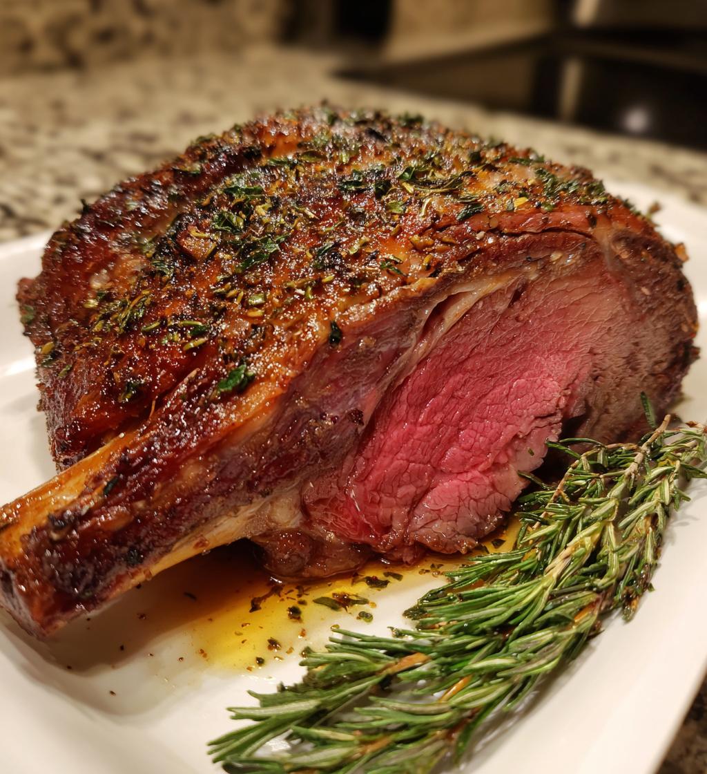 rib roast recipe bone in oven