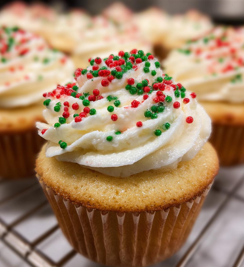 simple christmas cupcakes