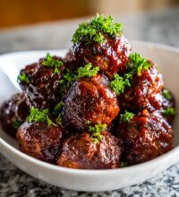 slow cooker bbq meatballs