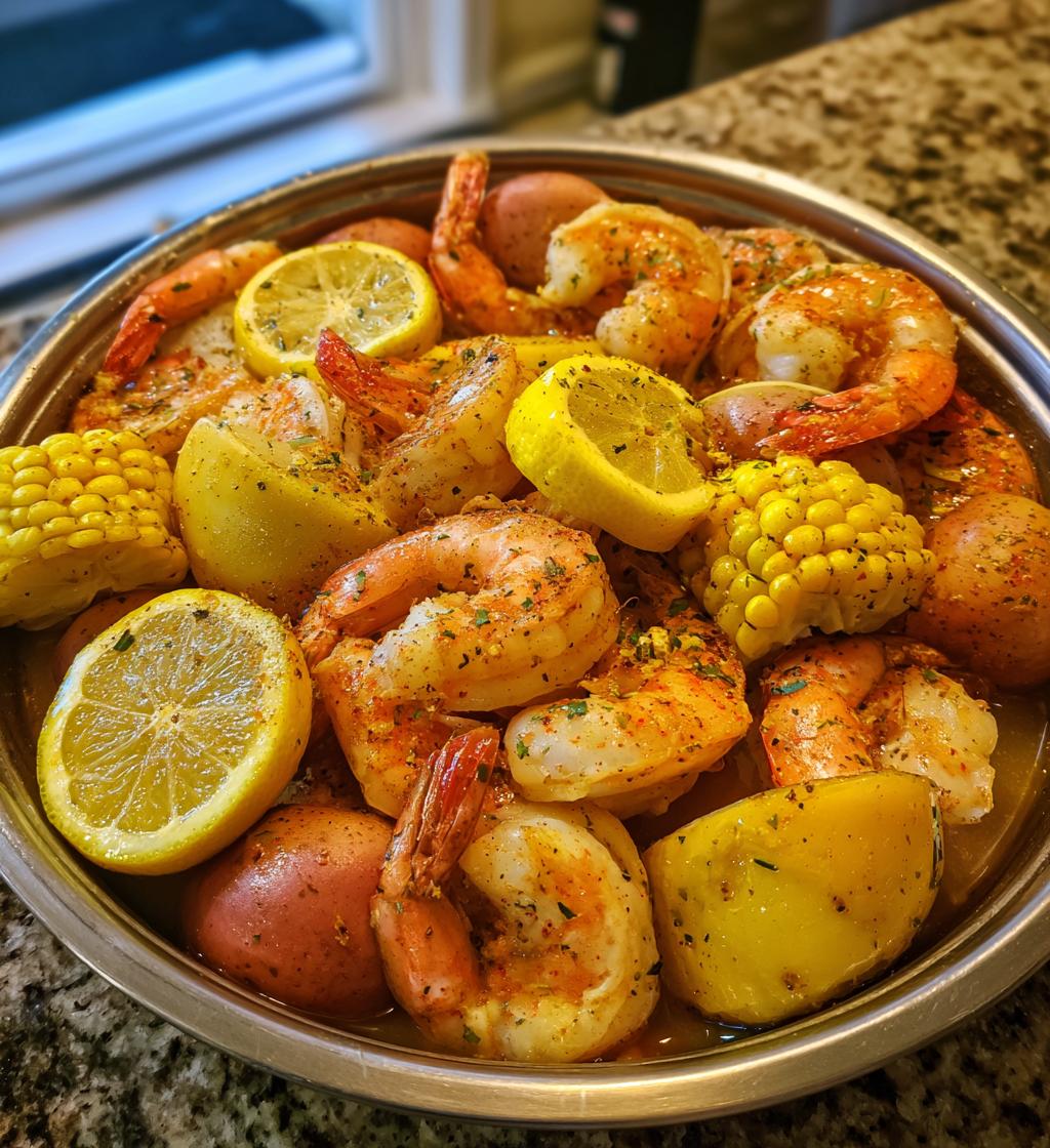 slow cooker shrimp boil
