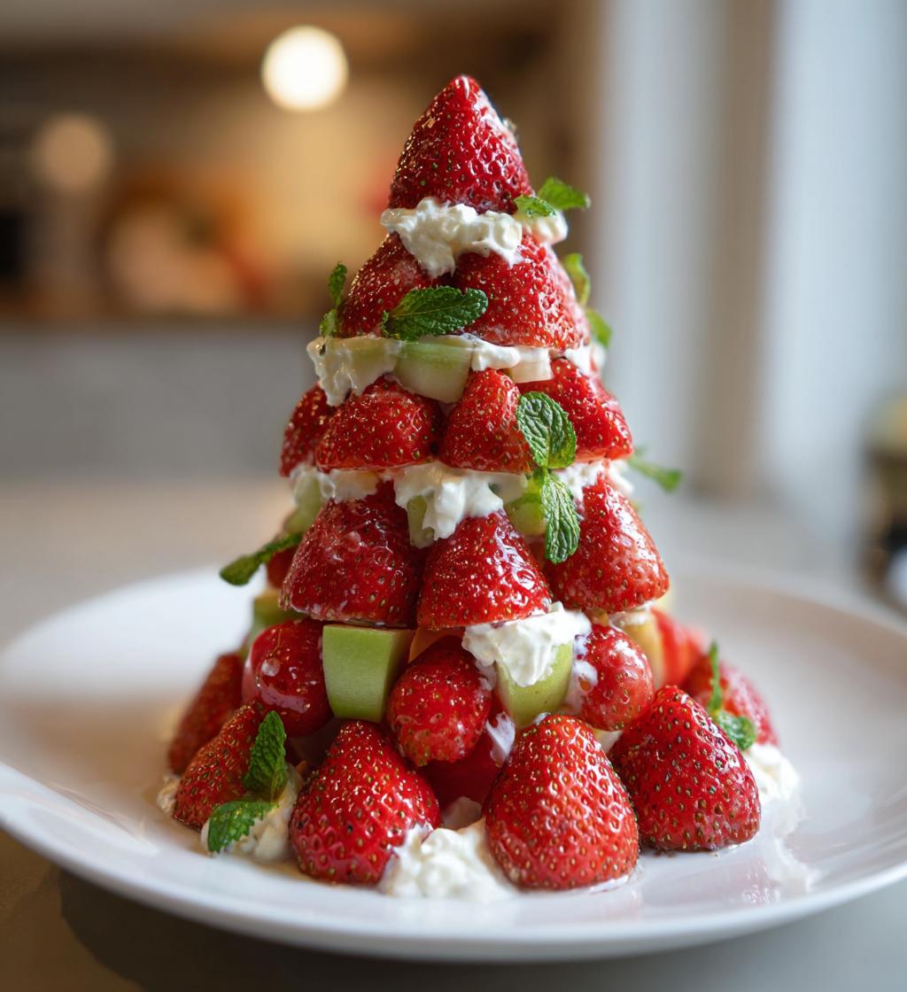 strawberry christmas tree
