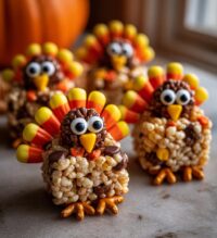 thanksgiving rice krispie treats
