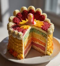 thanksgiving turkey cake