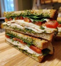 turkey pesto sandwich