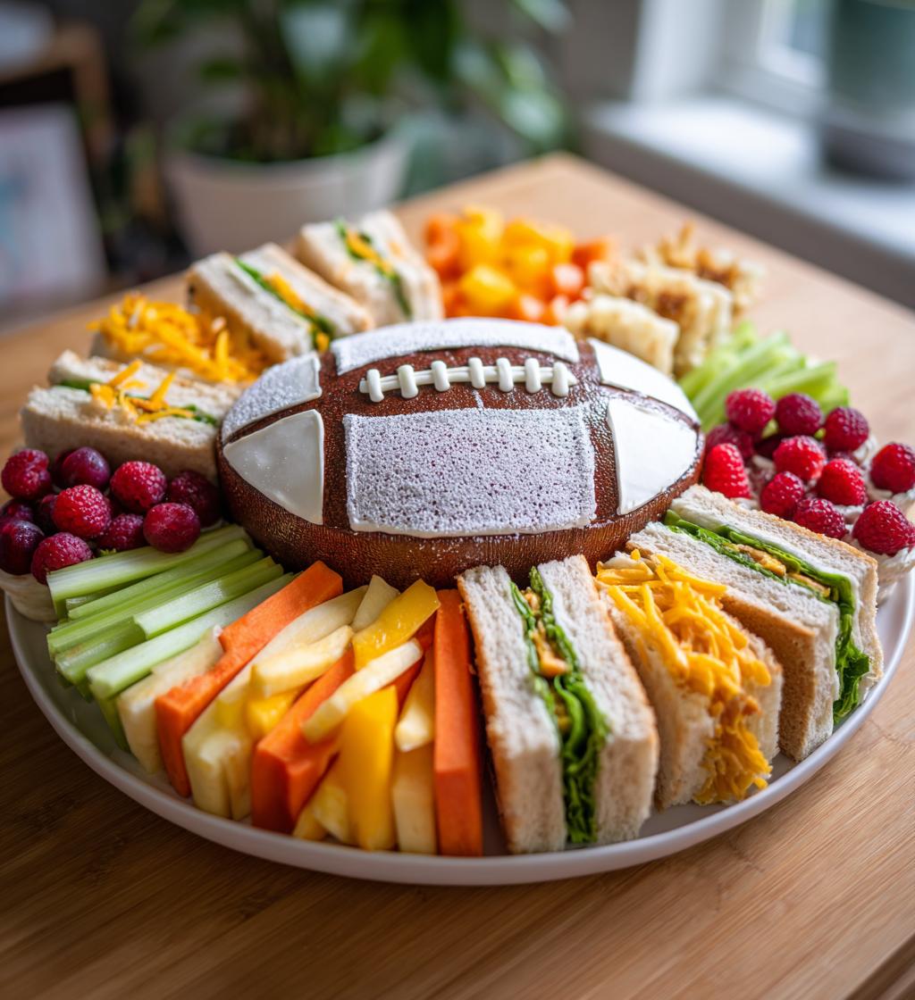 1st year down football birthday food