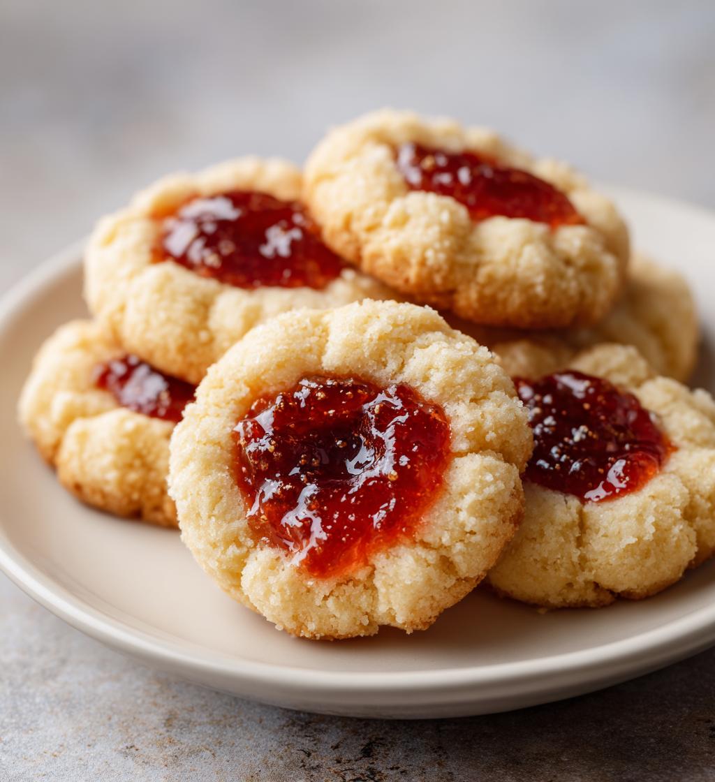 5 ingredient thumbprint cookies
