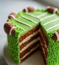 american football theme cake
