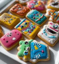 birthday royal icing cookies