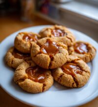 biscoff thumbprint cookies