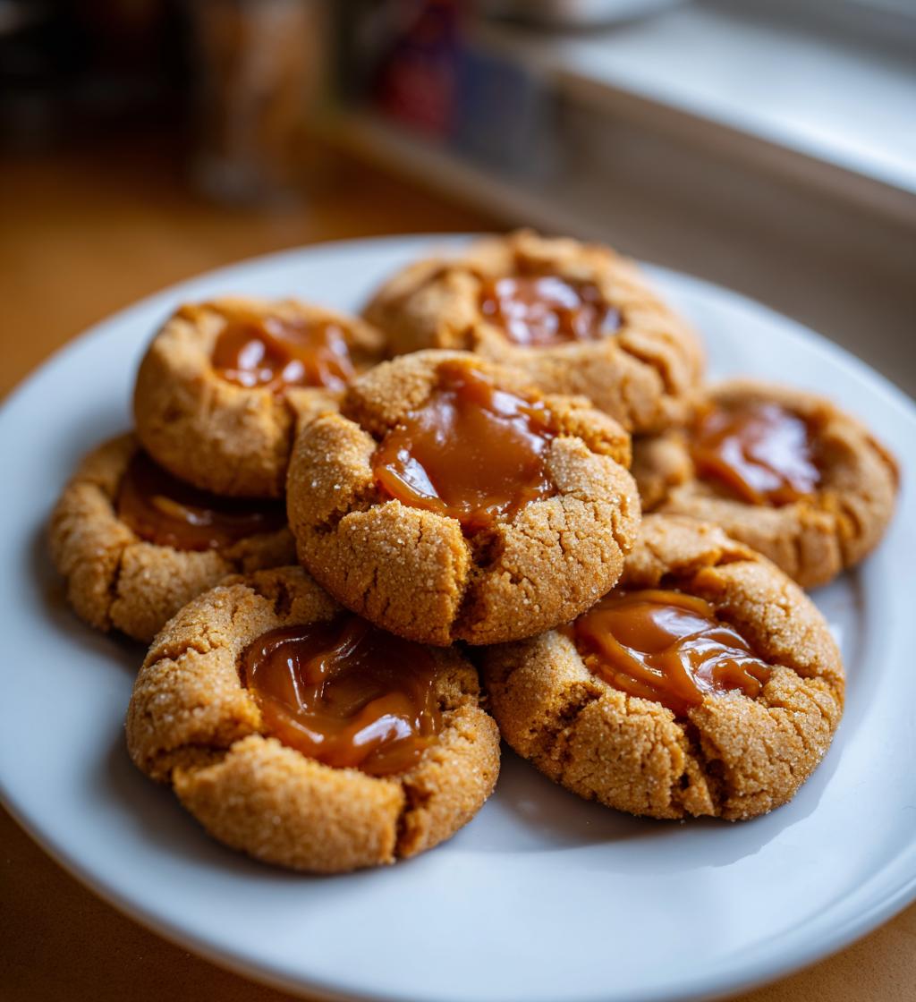 biscoff thumbprint cookies