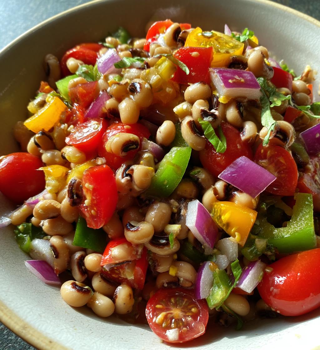 black eyed pea salad with italian dressing