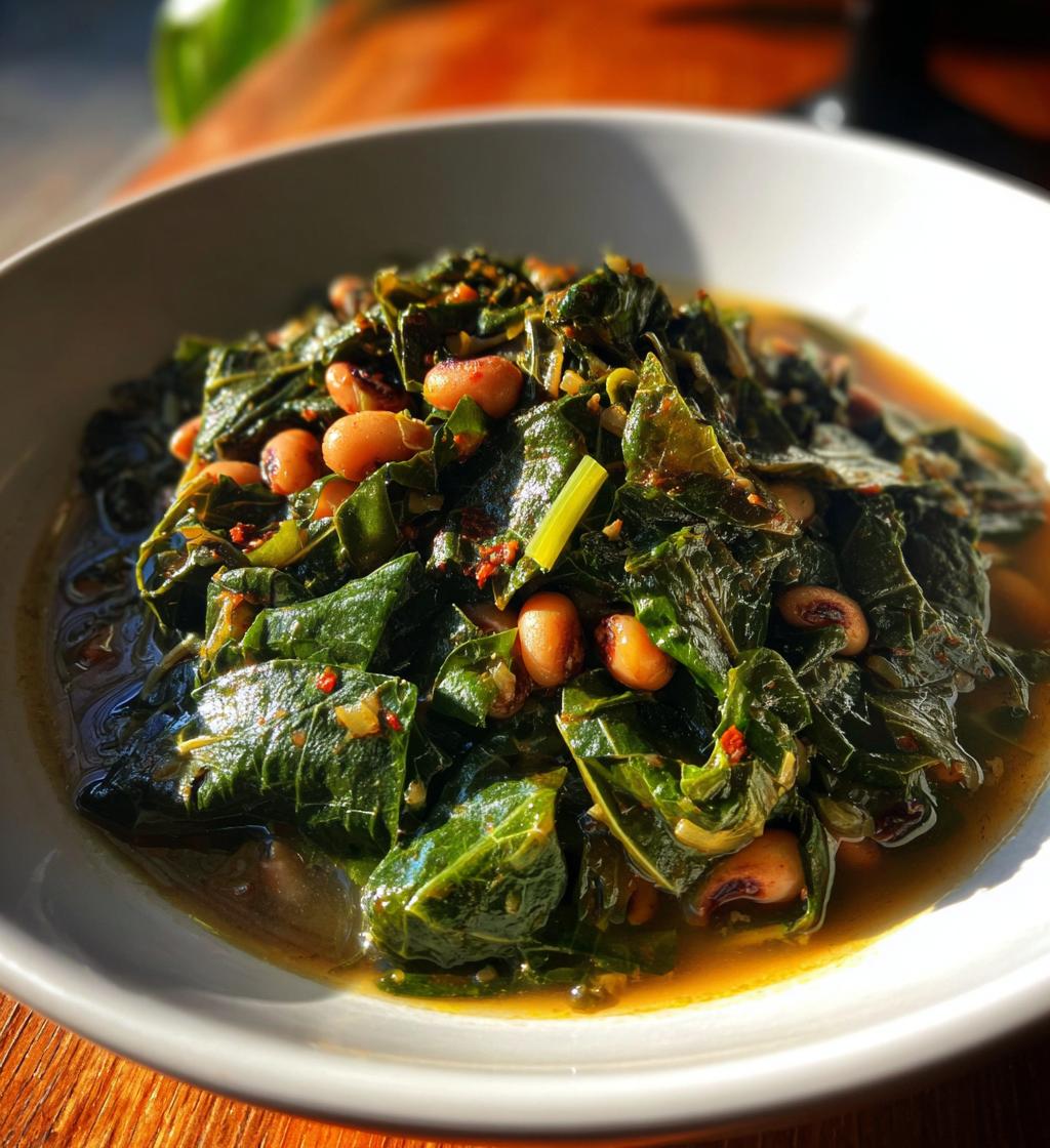 black eyed peas and collard greens recipe