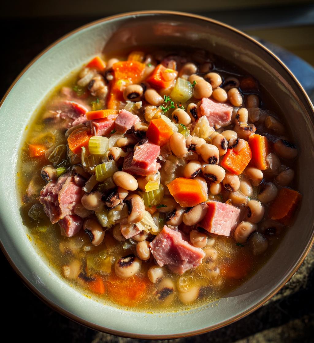black eyed peas and ham