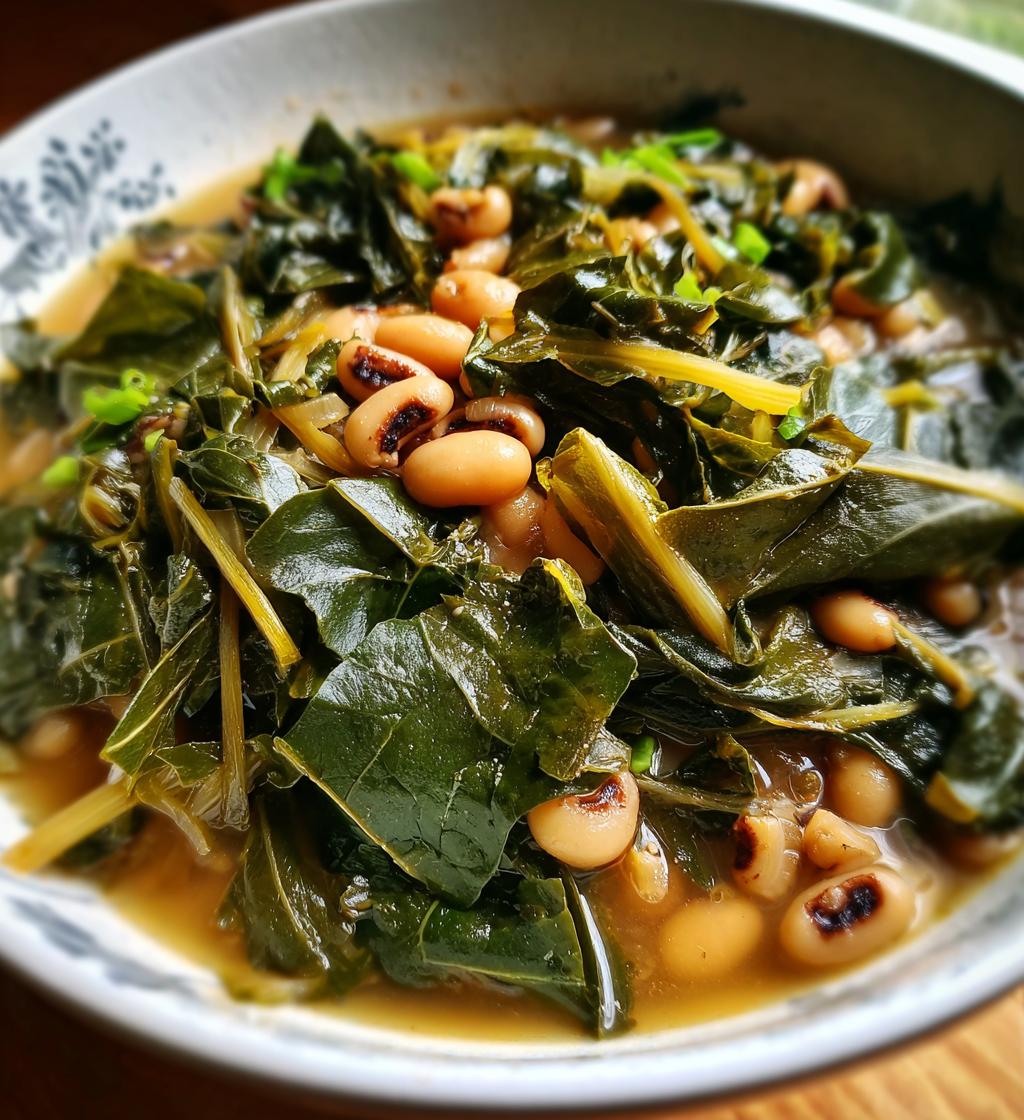 black eyed peas collard greens