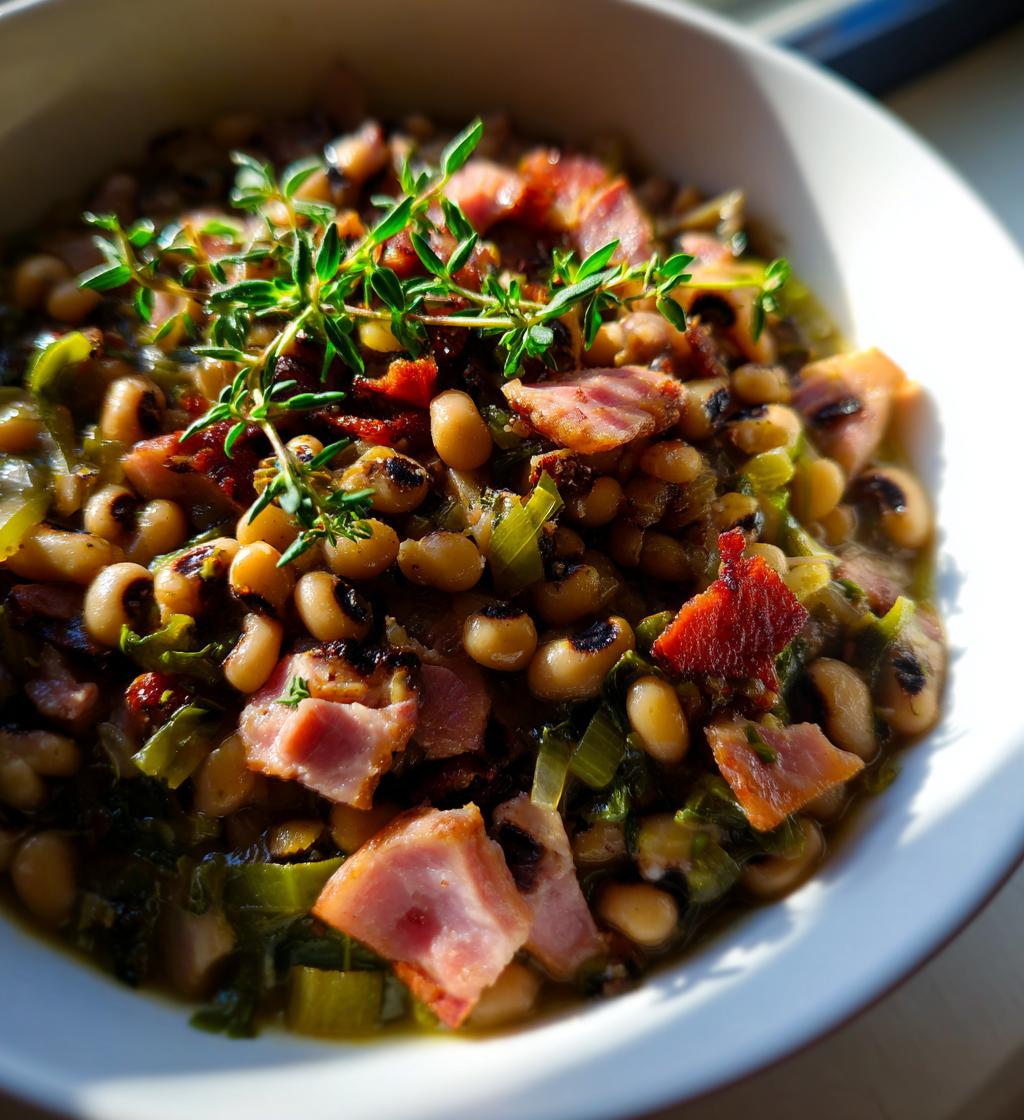black eyed peas ham
