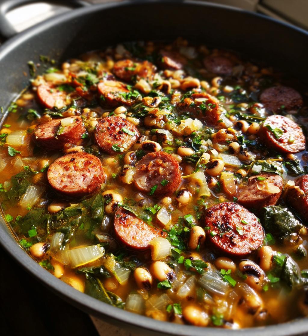 black eyed peas sausage