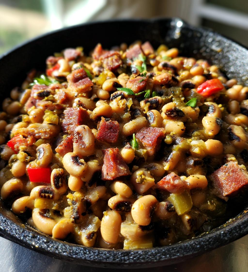 black eyed peas with salt pork