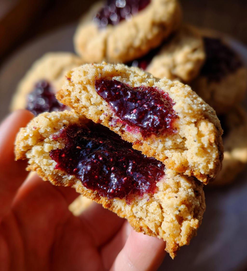 blackberry sage thumbprint cookies