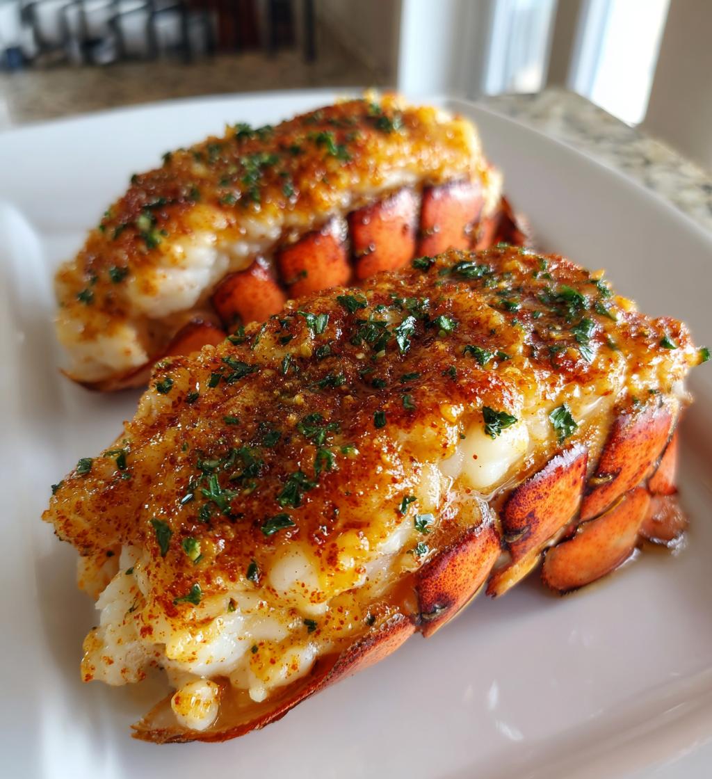 broiled lobster tail
