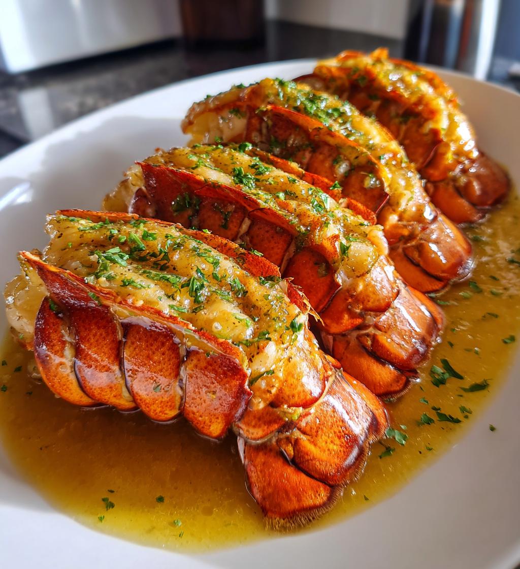 butter poached lobster tails