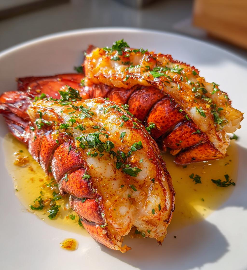 butter poached lobster