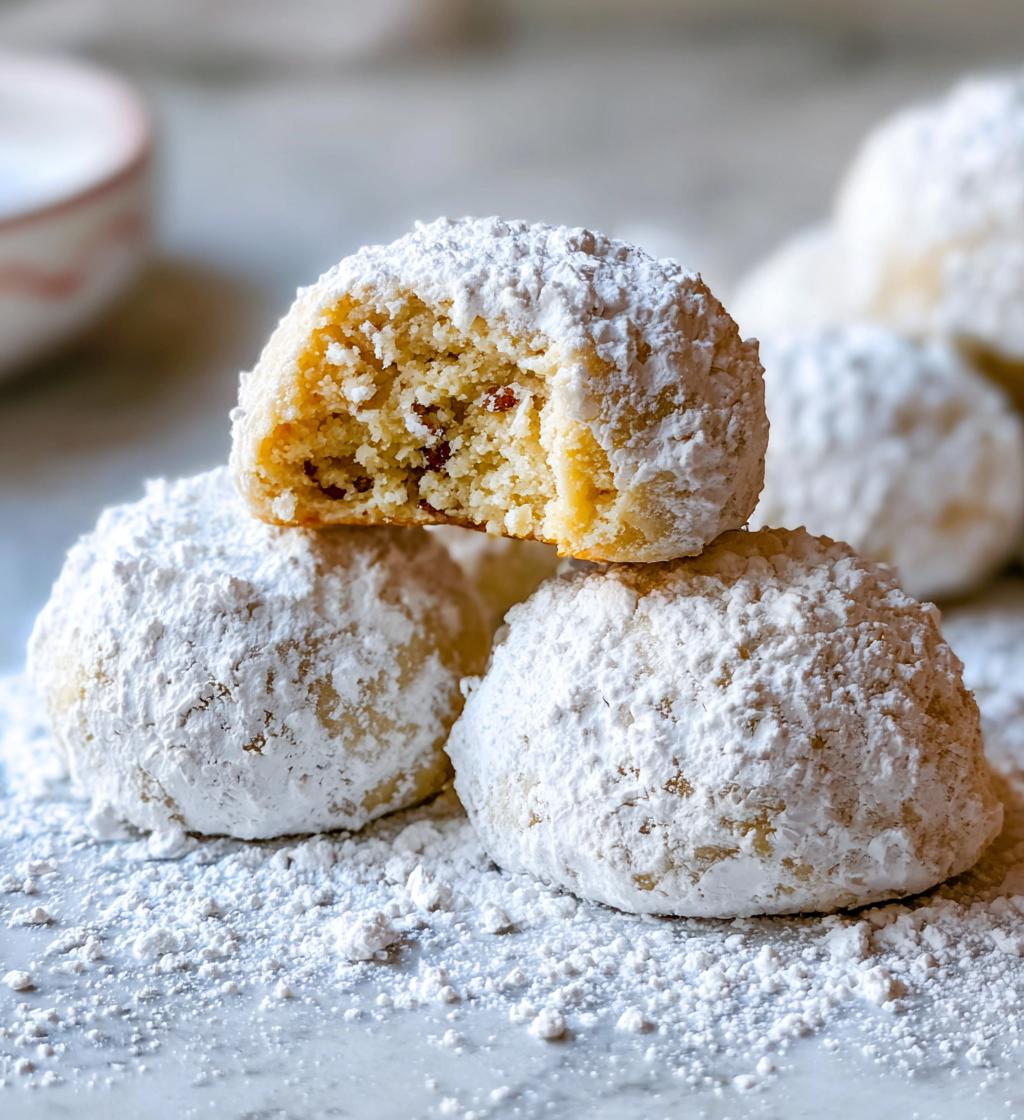 buttery pecan snowball cookies