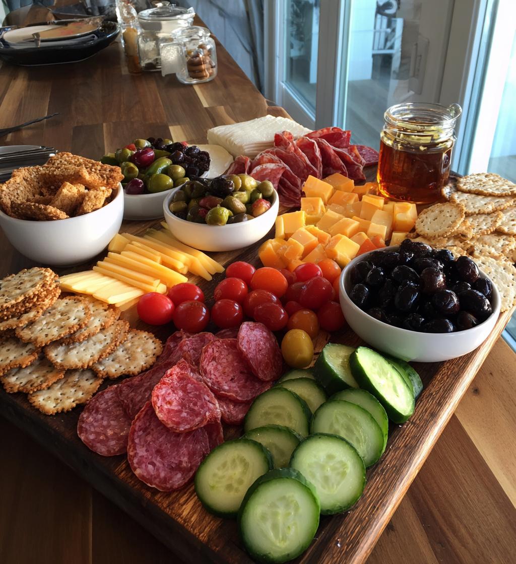 charcuterie board for football game