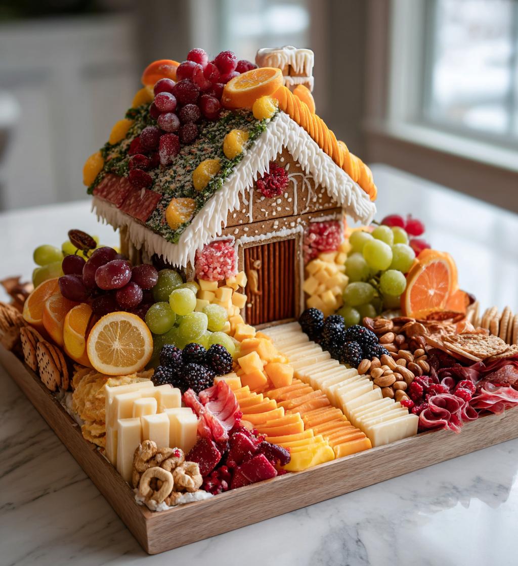 charcuterie gingerbread house