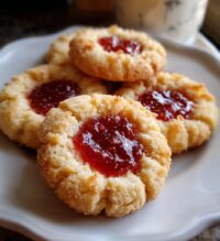 cheesy thumbprint cookies