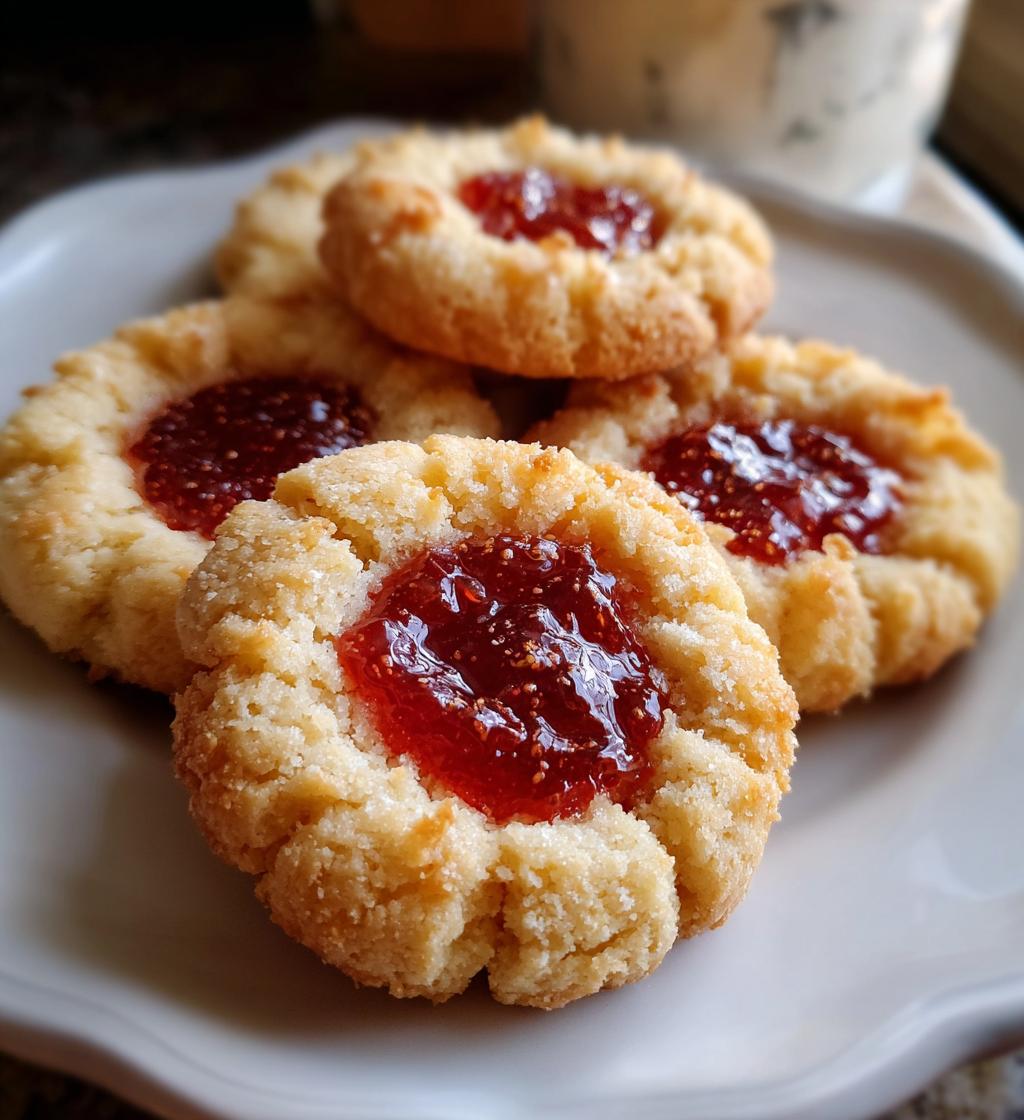 cheesy thumbprint cookies