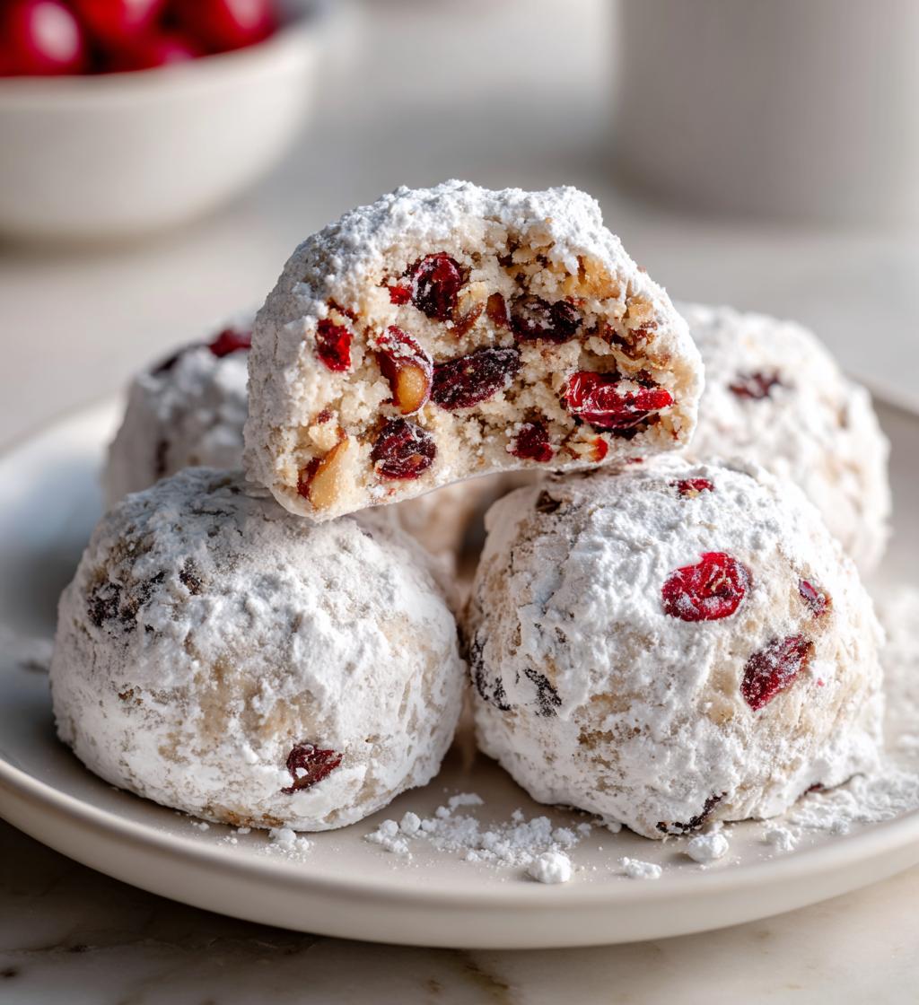 cherry snowball cookies