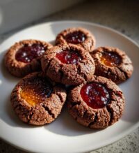 choc thumbprint cookies